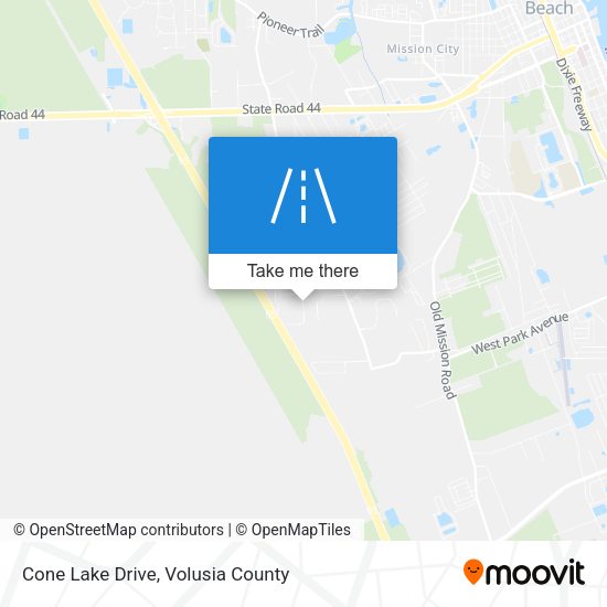 Cone Lake Drive map