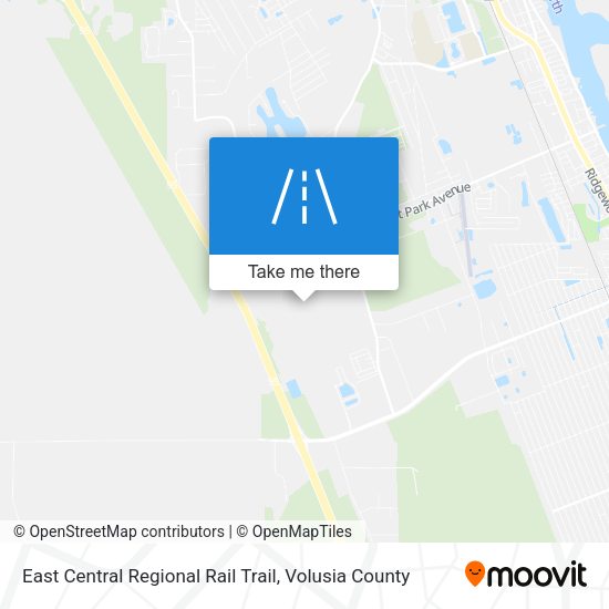 East Central Regional Rail Trail map