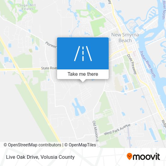 Mapa de Live Oak Drive
