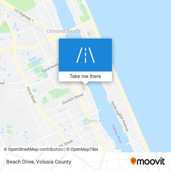 Beach Drive map