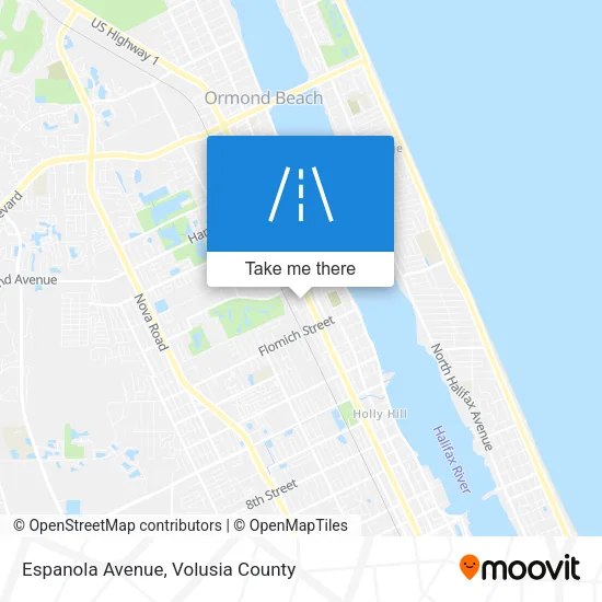 Espanola Avenue map