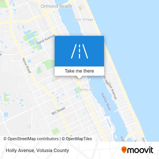 Holly Avenue map