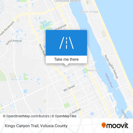 Kings Canyon Trail map