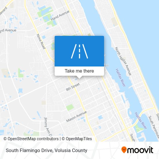 South Flamingo Drive map