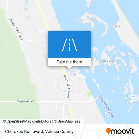 Cherokee Boulevard map