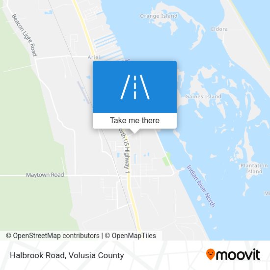 Halbrook Road map