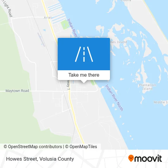 Howes Street map