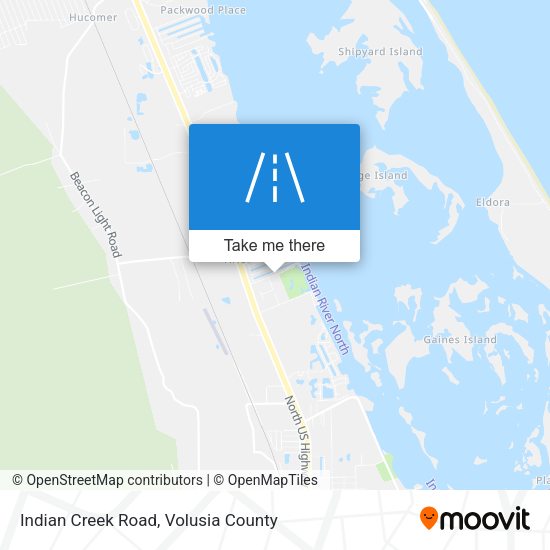 Indian Creek Road map