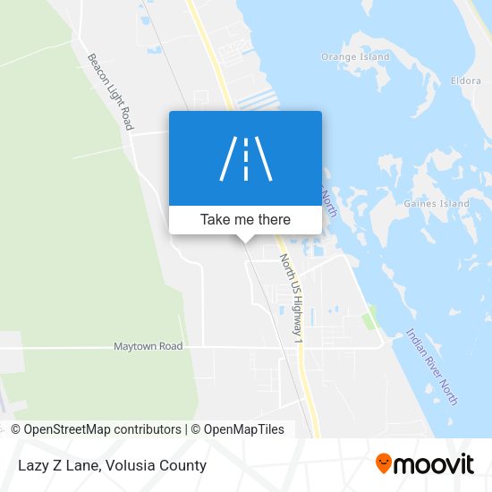 Lazy Z Lane map