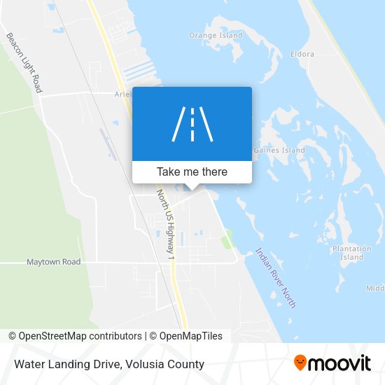 Mapa de Water Landing Drive