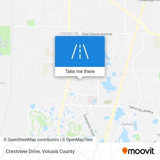 Crestview Drive map