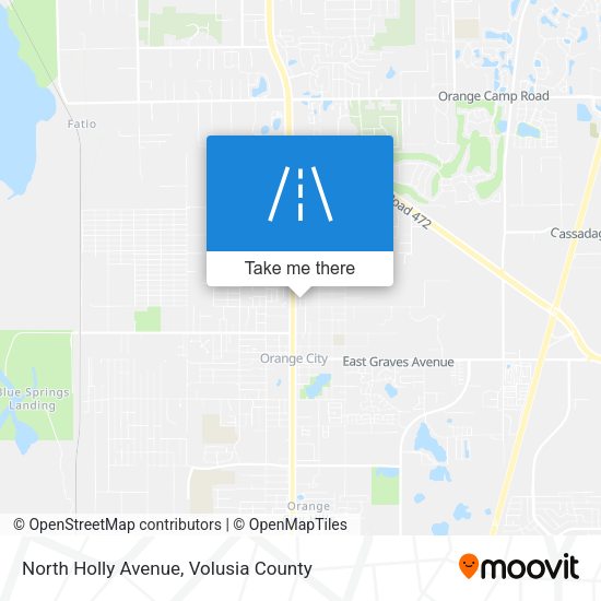 North Holly Avenue map
