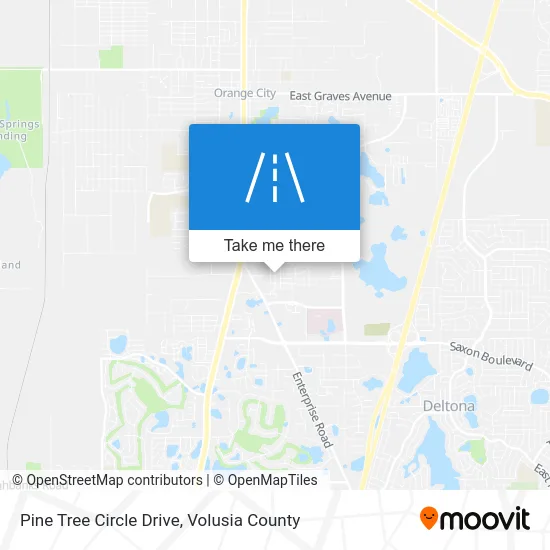 Pine Tree Circle Drive map