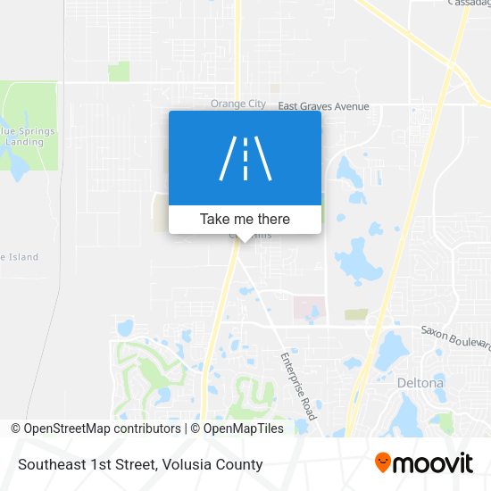 Southeast 1st Street map
