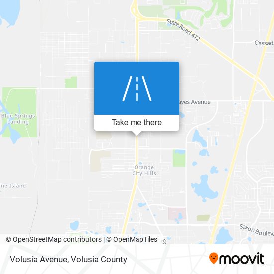 Volusia Avenue map