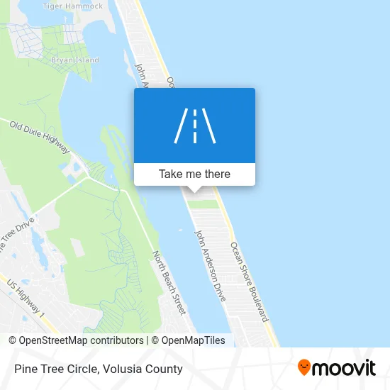 Pine Tree Circle map