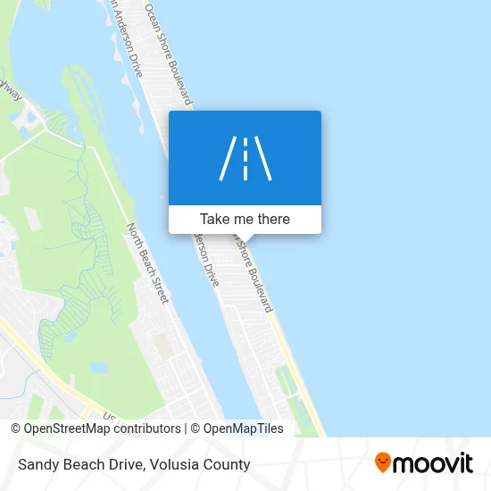 Sandy Beach Drive map