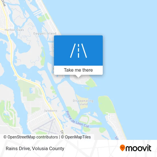 Rains Drive map