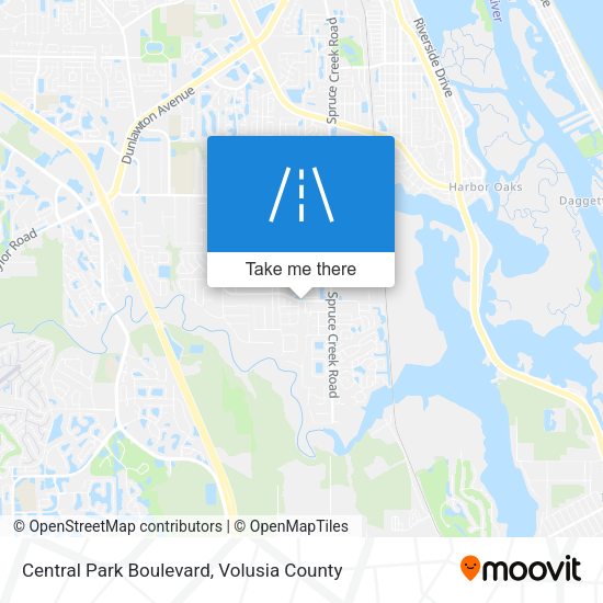 Mapa de Central Park Boulevard