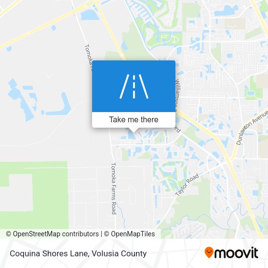 Coquina Shores Lane map