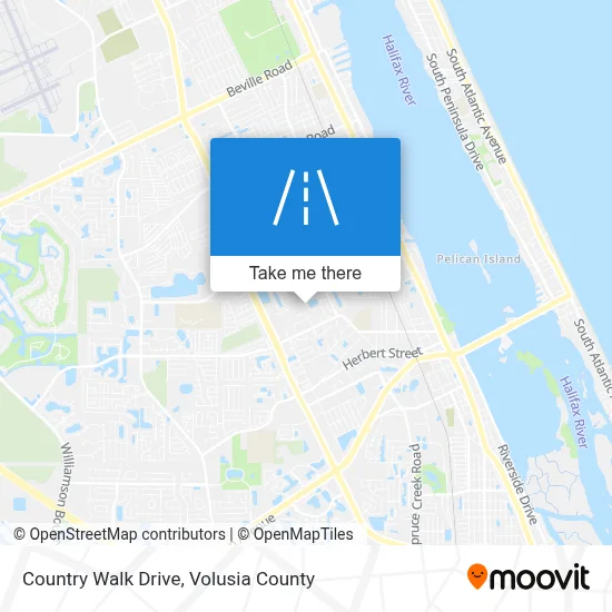 Country Walk Drive map