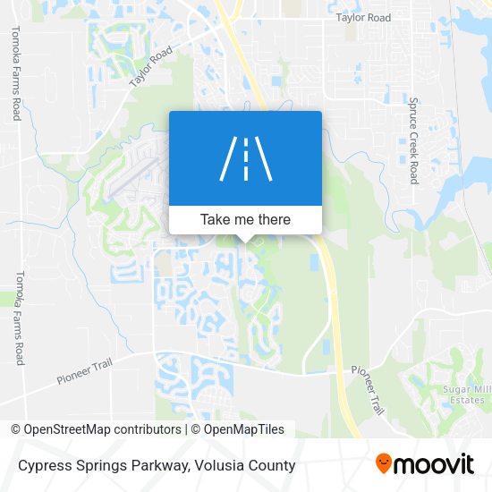 Mapa de Cypress Springs Parkway