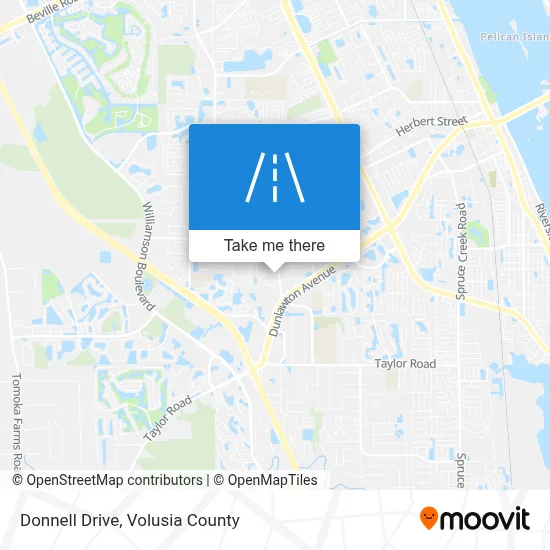 Donnell Drive map