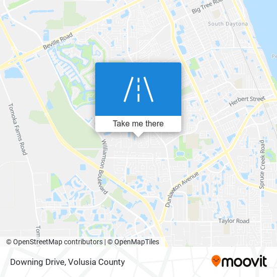 Downing Drive map