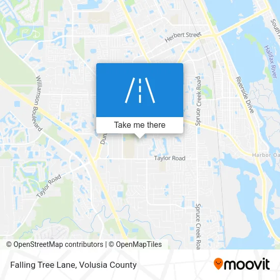 Falling Tree Lane map