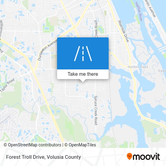 Forest Troll Drive map