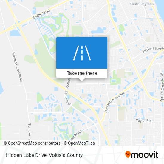 Hidden Lake Drive map