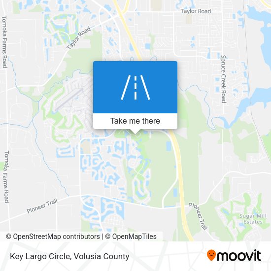Key Largo Circle map