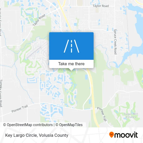 Key Largo Circle map