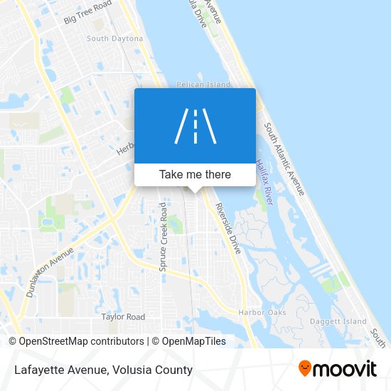Lafayette Avenue map