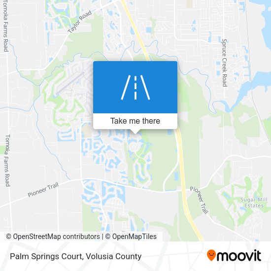 Mapa de Palm Springs Court