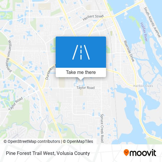 Pine Forest Trail West map