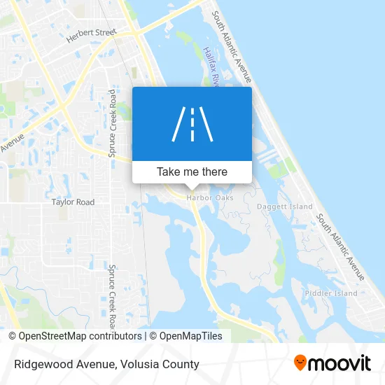 Ridgewood Avenue map
