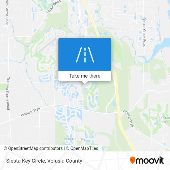 Siesta Key Circle map
