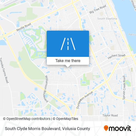 Mapa de South Clyde Morris Boulevard