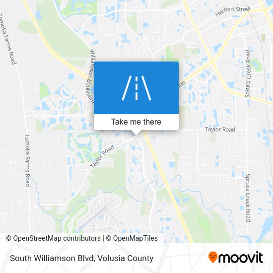 Mapa de South Williamson Blvd