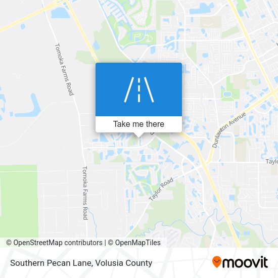 Southern Pecan Lane map