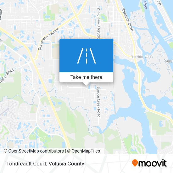 Mapa de Tondreault Court