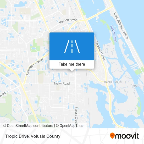 Tropic Drive map