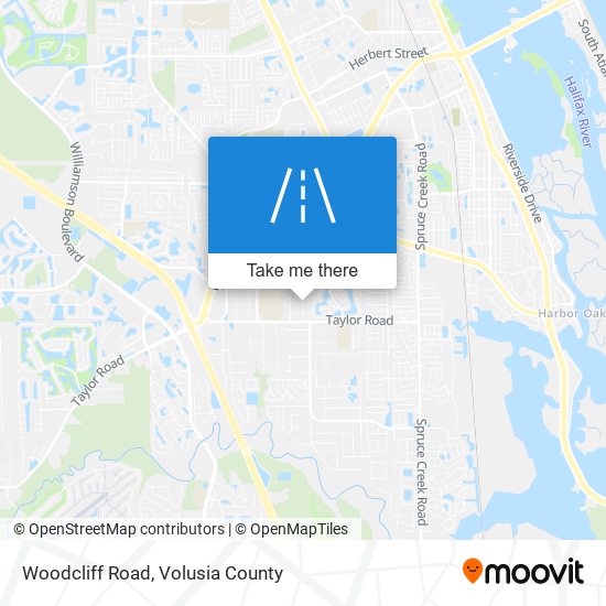 Woodcliff Road map