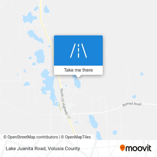 Lake Juanita Road map