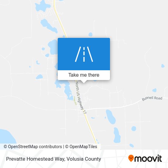 Prevatte Homestead Way map