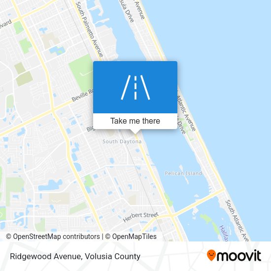 Ridgewood Avenue map