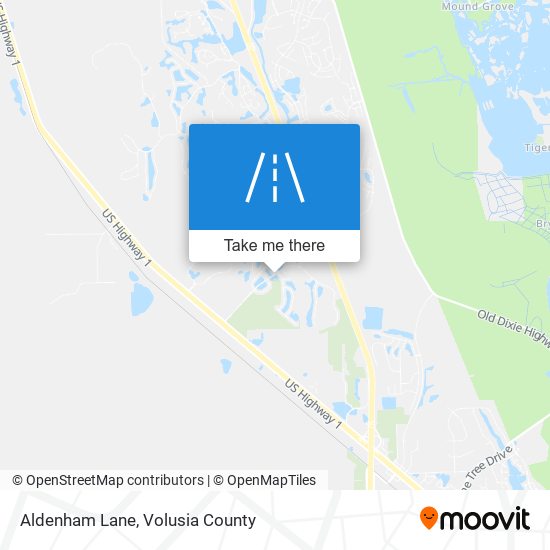 Mapa de Aldenham Lane