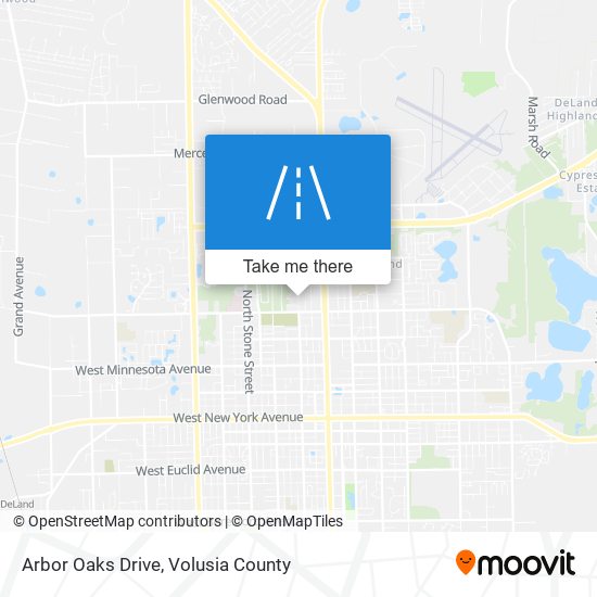 Mapa de Arbor Oaks Drive