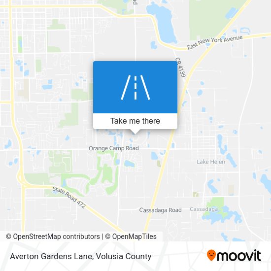Averton Gardens Lane map